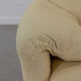 Set (2) Cassina Maralunga Sofas in beige Bouchlé-Fabrics by Vico Magistrett