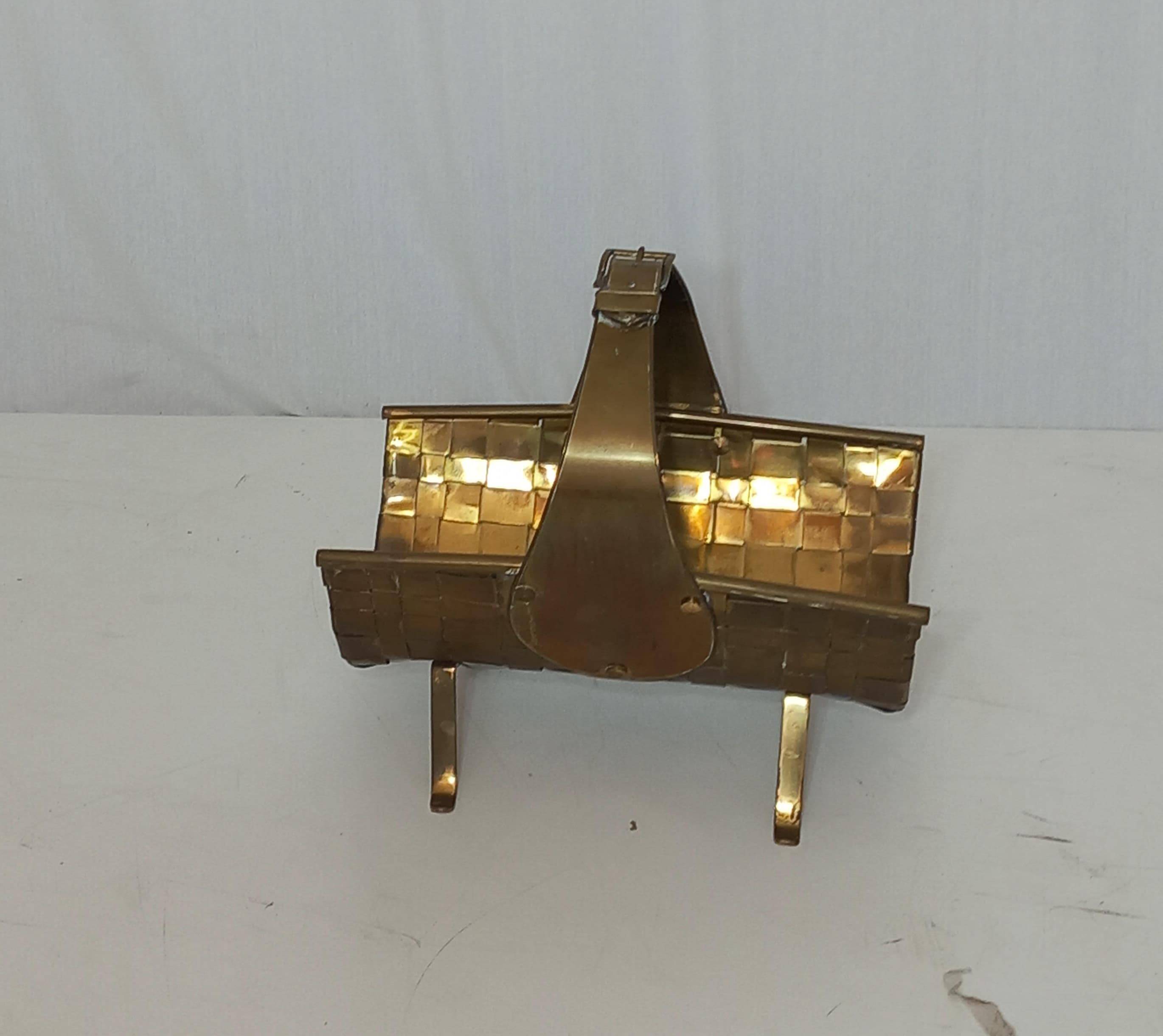 Brass Magazine Rack, 40s