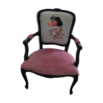 Louis XV style chair Frida Kahlo