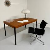 50s design wooden metal dining table or desk from Dieter Waeckerlin
