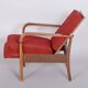 Set of Art Deco Walnut Armchairs, 1930s
