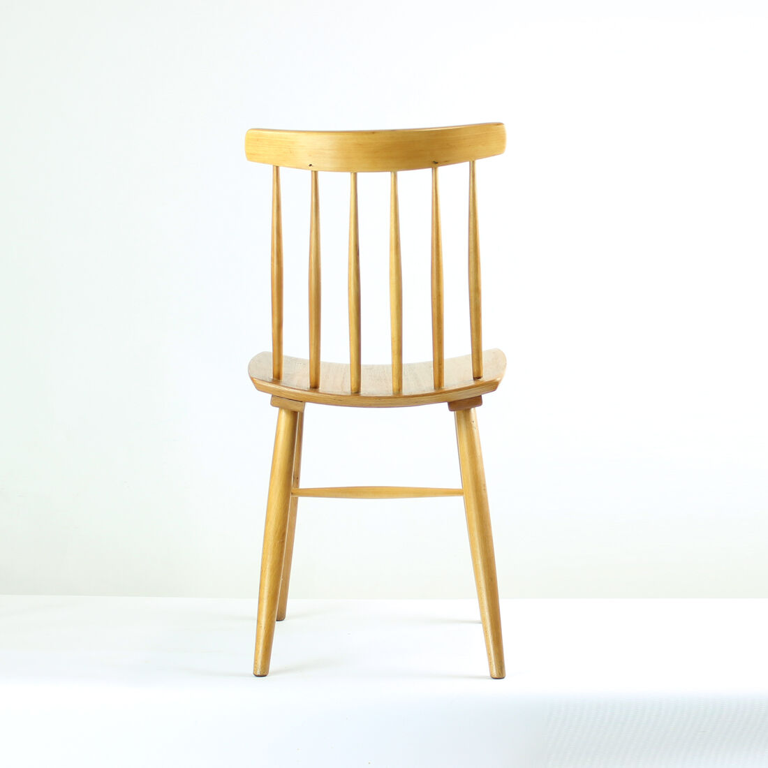 Mid Century Oak Chair Produced In 1975
