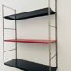 Adjustable wall shelf Mid-Century Modern in brass and metal
