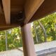 Scandinavian round extendable dining table stripped in oak 1980