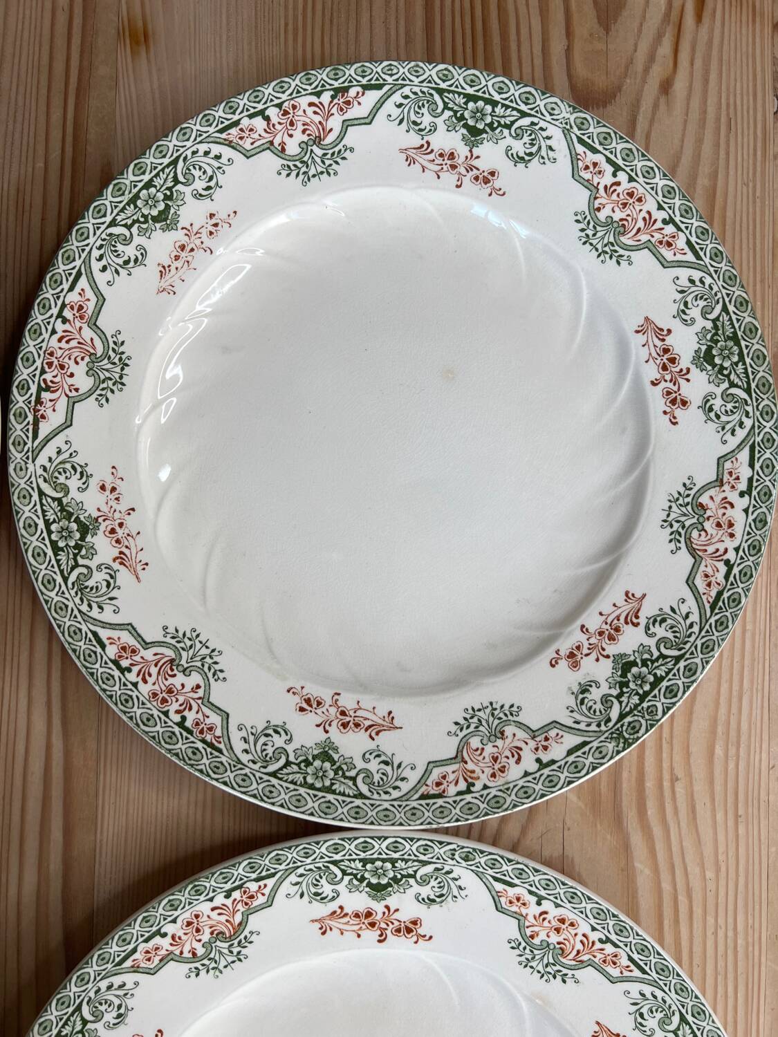 6 flat plates Longwy Bruges