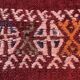 Vintage turkish kilim cushion cover, 30 x 50 cm