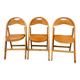 3 chaises pliantes Thonet B751 bois courbé