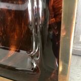 Lucite tray and vintage brass