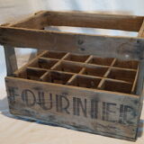 Old bottles wooden door