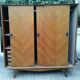 Wardrobe 3 doors sliding vintage feet compass