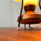 Small tripod table lamp in copper, 1950s.