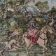 Large tapestry, hunting scene, 20th century