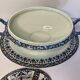 GIEN Soup and sleeping in earthenware decoration of lambrequins XXth