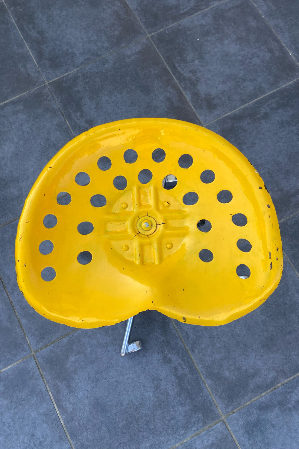 Antique industrial stool
