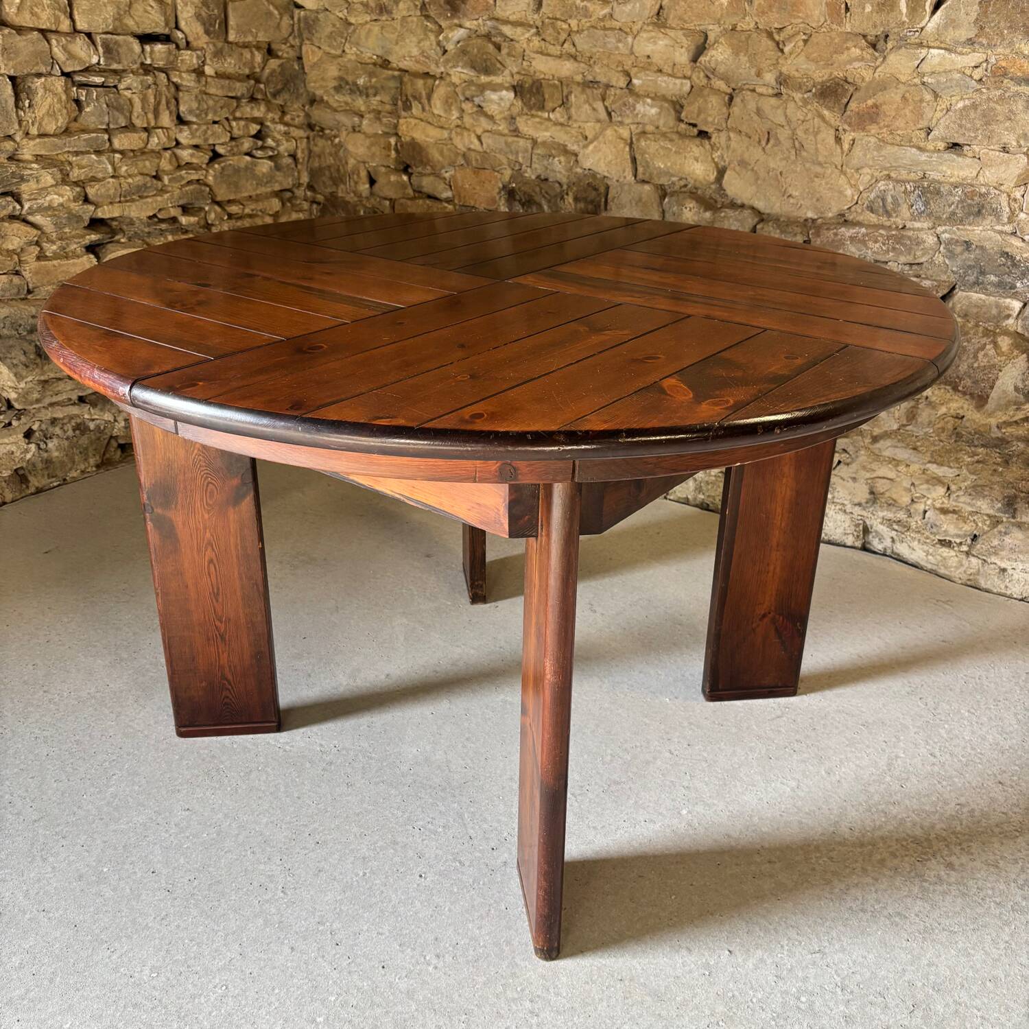 Table and 4 chairs set by Silvio Coppola for Fratelli Montina