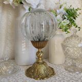 Bronze lamp and globe