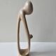 Soapstone Sculpture - Parenting Woman and Child Modern Design