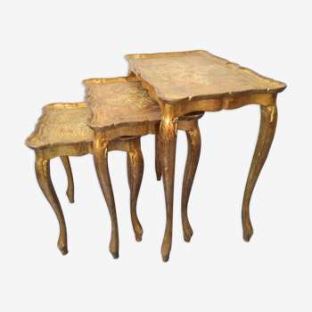 3 florentine pull out tables