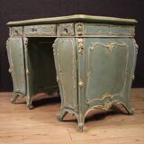 Venetian lacquered and painted writing desk from the 20th century