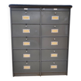 10-compartment cabinet with flaps (Ronéo)