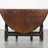 English oak gateleg table
