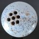 Vintage stoneware glazed pebble vase