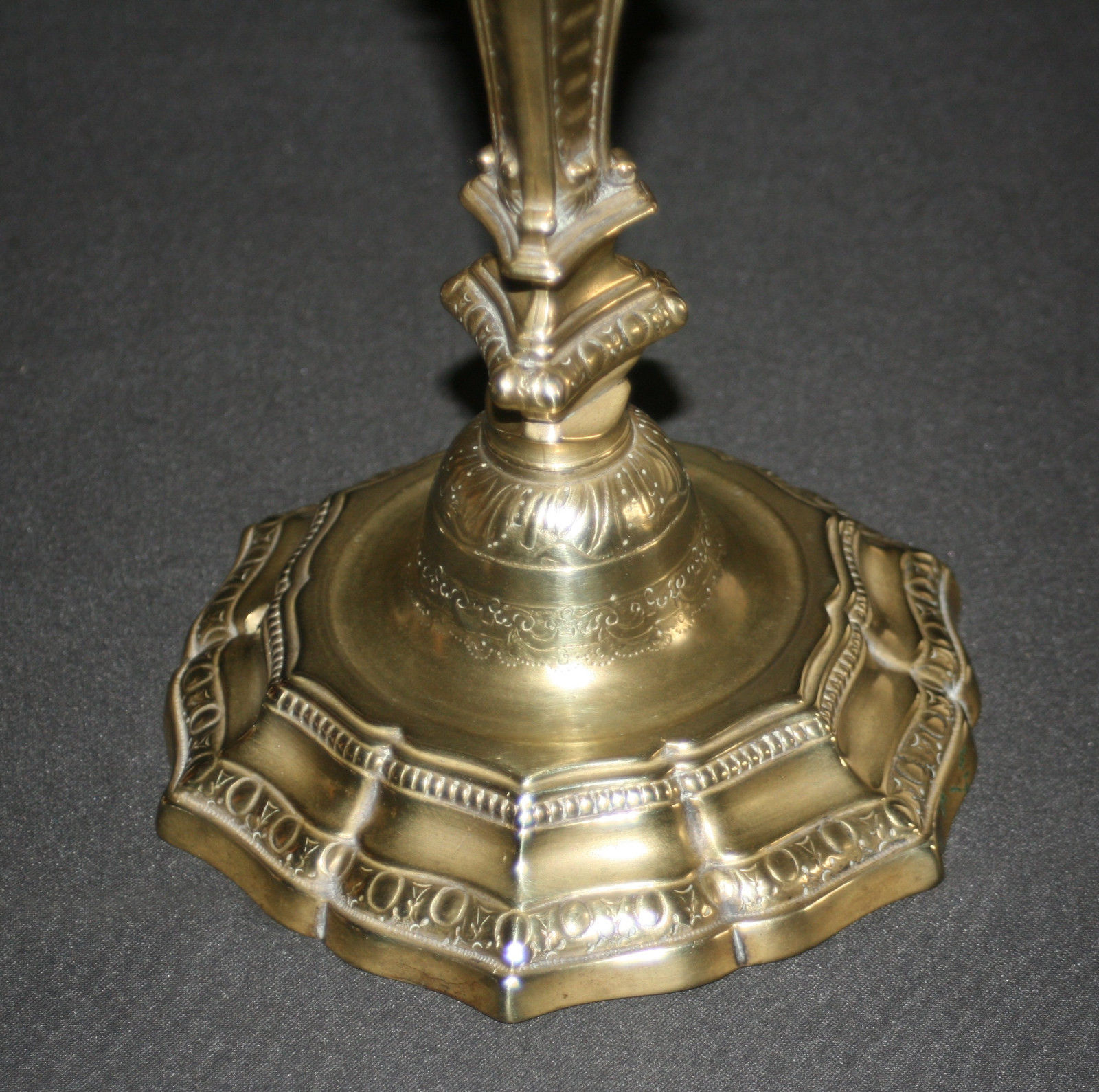 Old candleholder bronze time Louis XIV end XVII th