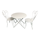 Garden furniture wrought iron folding year 50-60