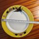 Superb set of 10 dessert plates in Limoges porcelain art deco