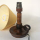 Lampe bougeoir en bois