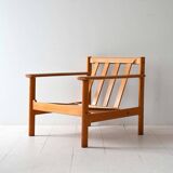Scandinavian oak armchair