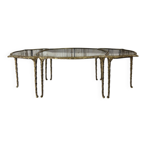 Table basse tripartite - circa