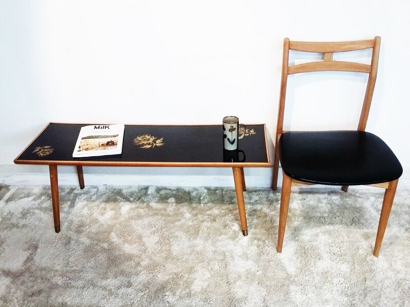 Table low vintage compass