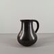 Modernist pitcher in black ceramic 50s