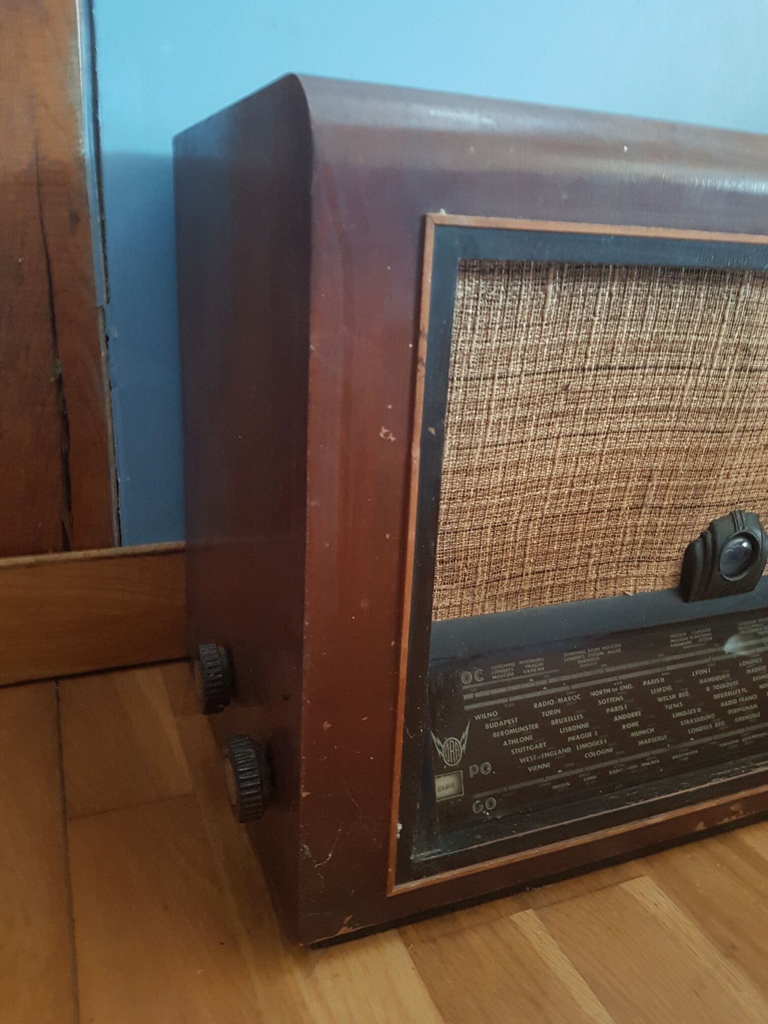 Vintage radio set 1950s
