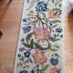 1970s wall tapestry with large multicoloured flowers