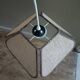 Vintage rattan blade pendant light