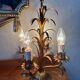 Vintage palm table lamp – Hollywood Regency