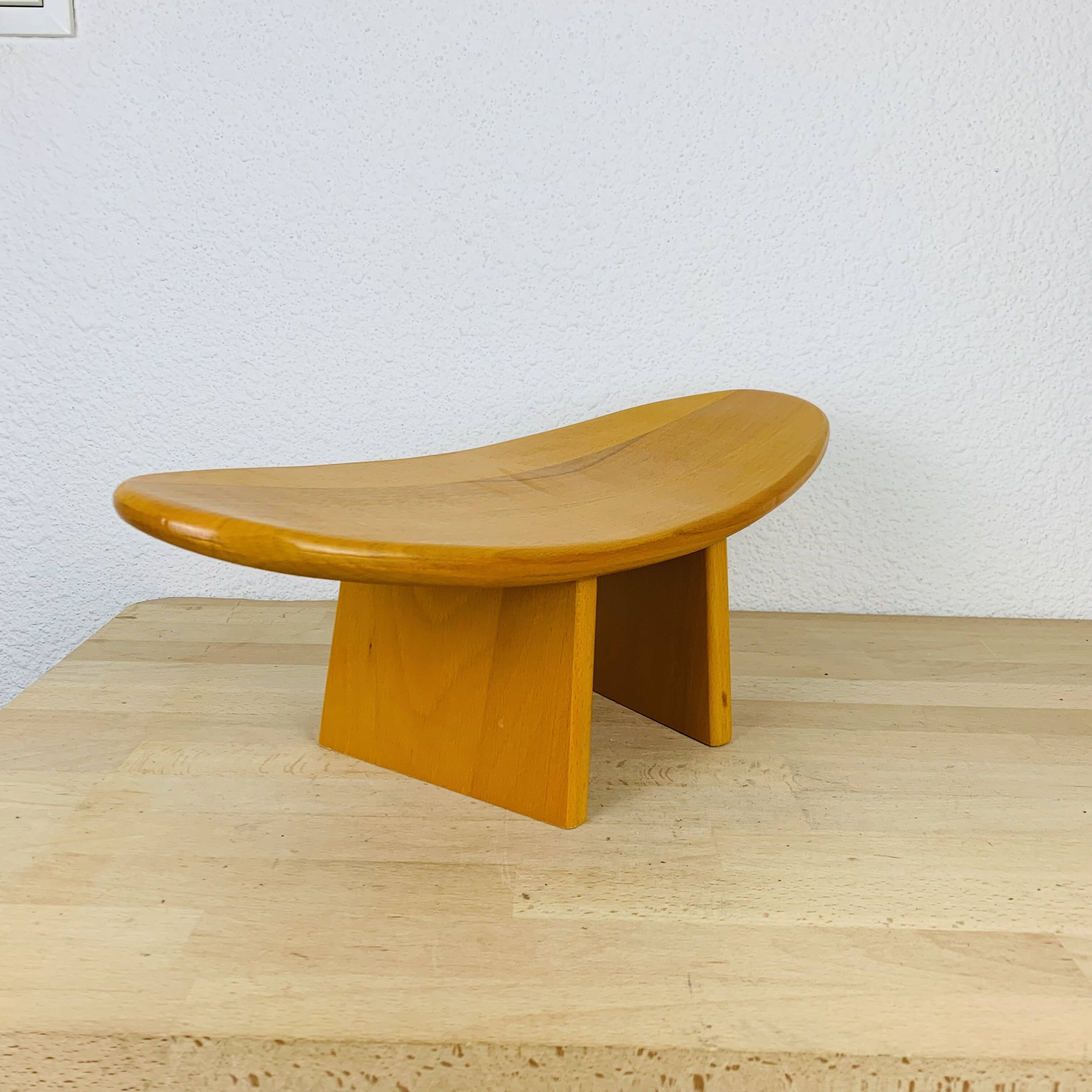Wooden meditation stool