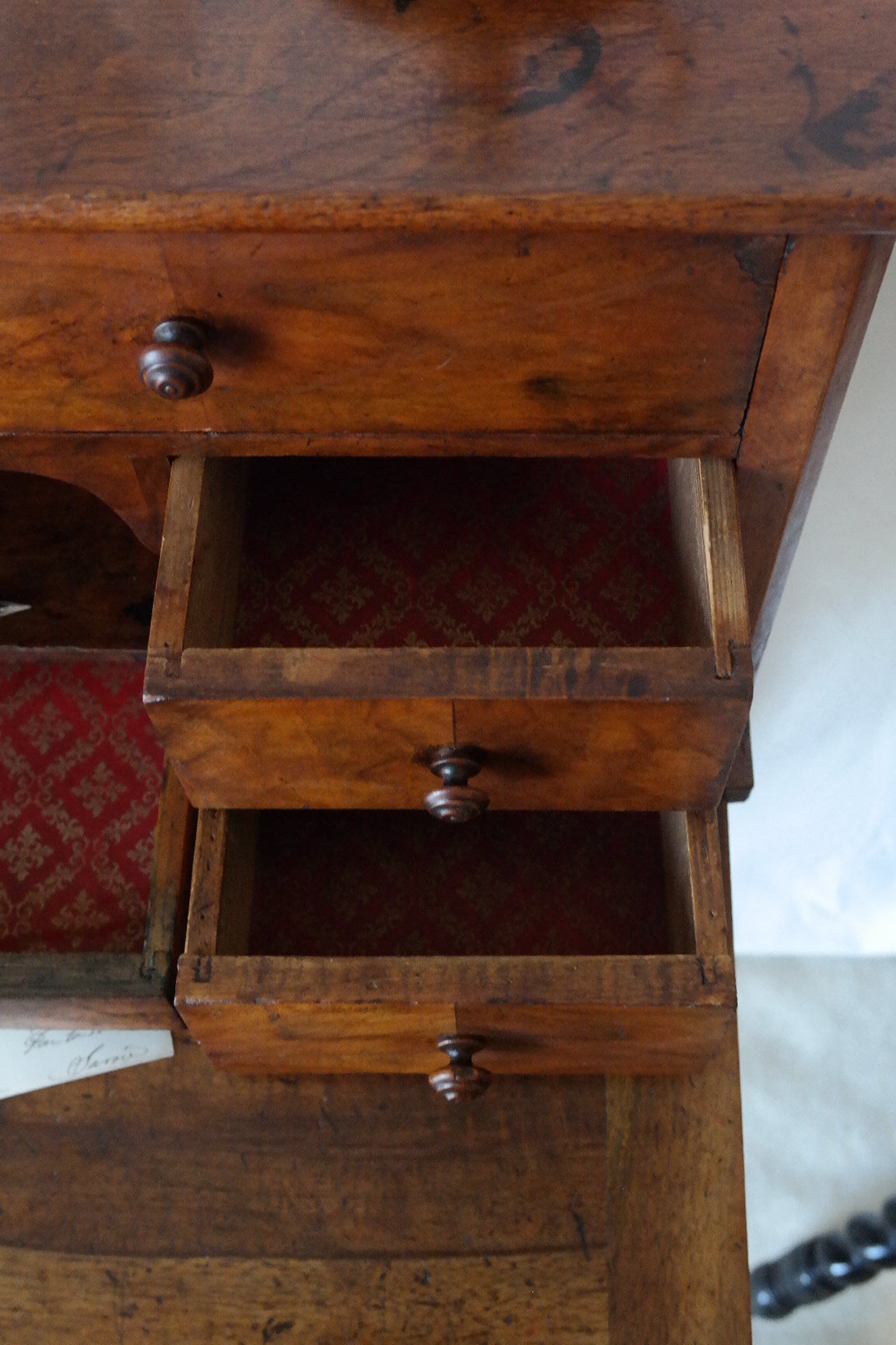 Secretary desk happiness of the day Louis Phillipe in walnut