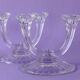Art Deco style glass chandeliers