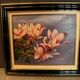 Framed painting signed Patrigeon oil on canvas with the tree in bloom