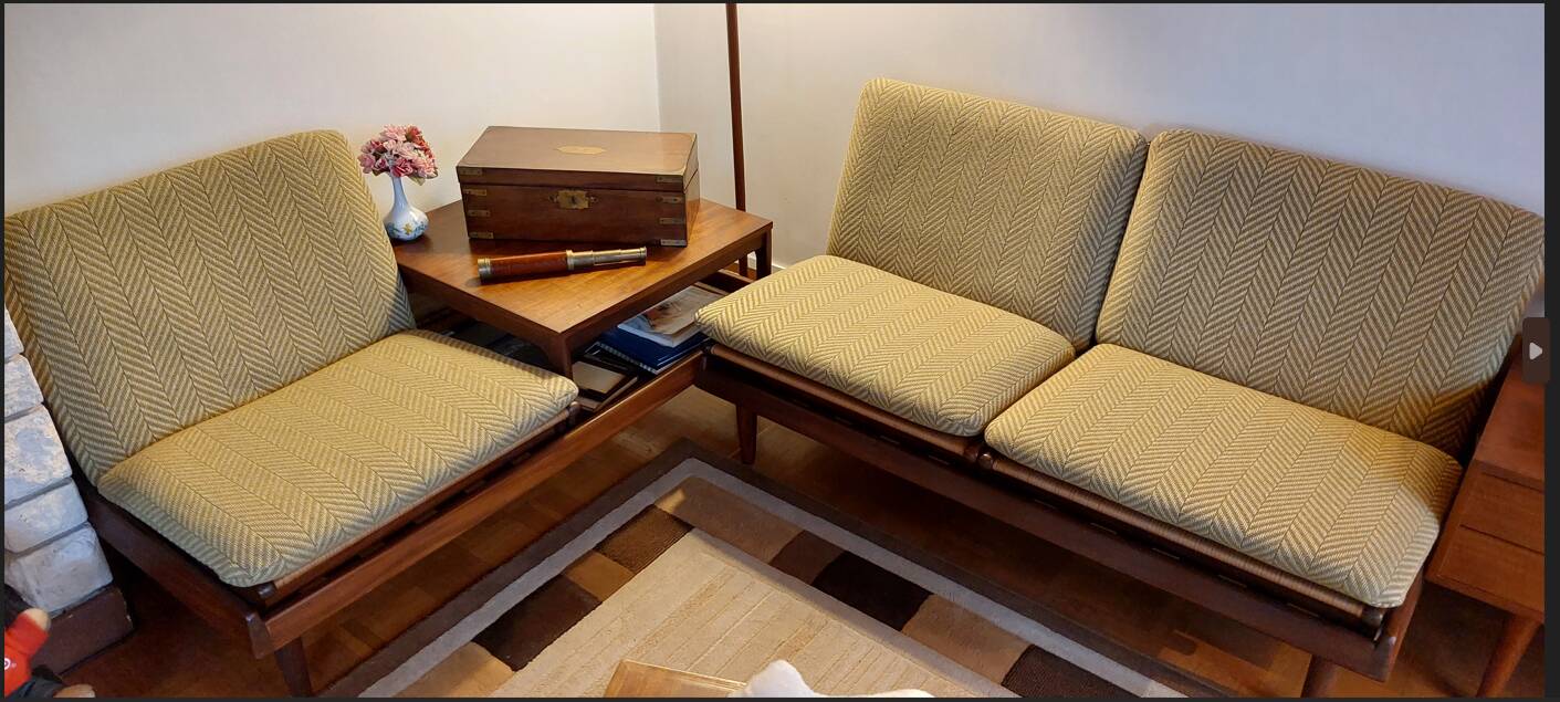 Modular TV Canapé 161 Hans Holsen Teck, 1960s