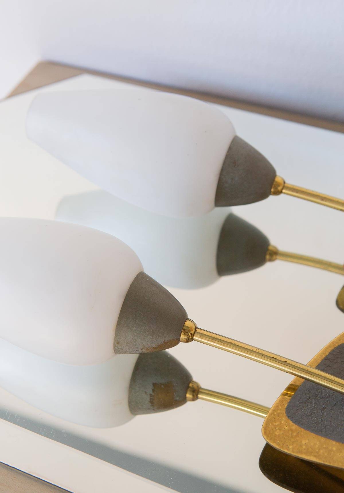 Pair of 50s midcentury modern wall lights