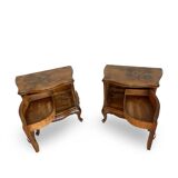 Paire de tables de chevet italiennes du milieu du XXe siècle