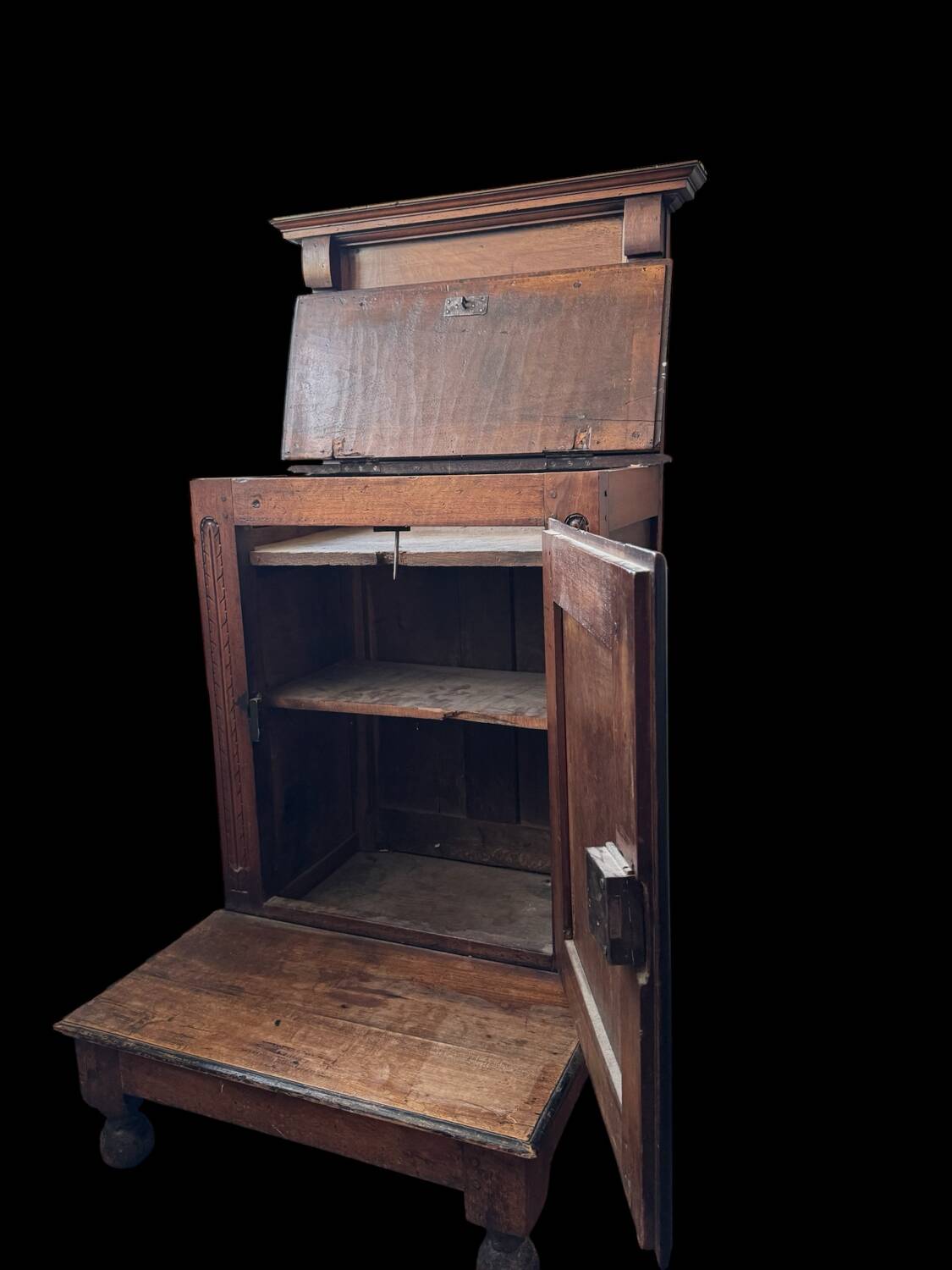 Louis XIII period bar cabinet