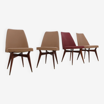 Chaises Melchiorre Bega milieu du siècle 1950s, ensemble de 4