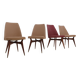 Melchiorre Bega mid century chairs 1950s, set of 4