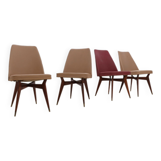 Melchiorre Bega mid century chairs 1950s, set of 4