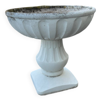 Jardinière coupe à fleurs pot ancien en pierre